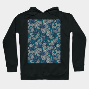 Blueberries - blue and gray Hoodie